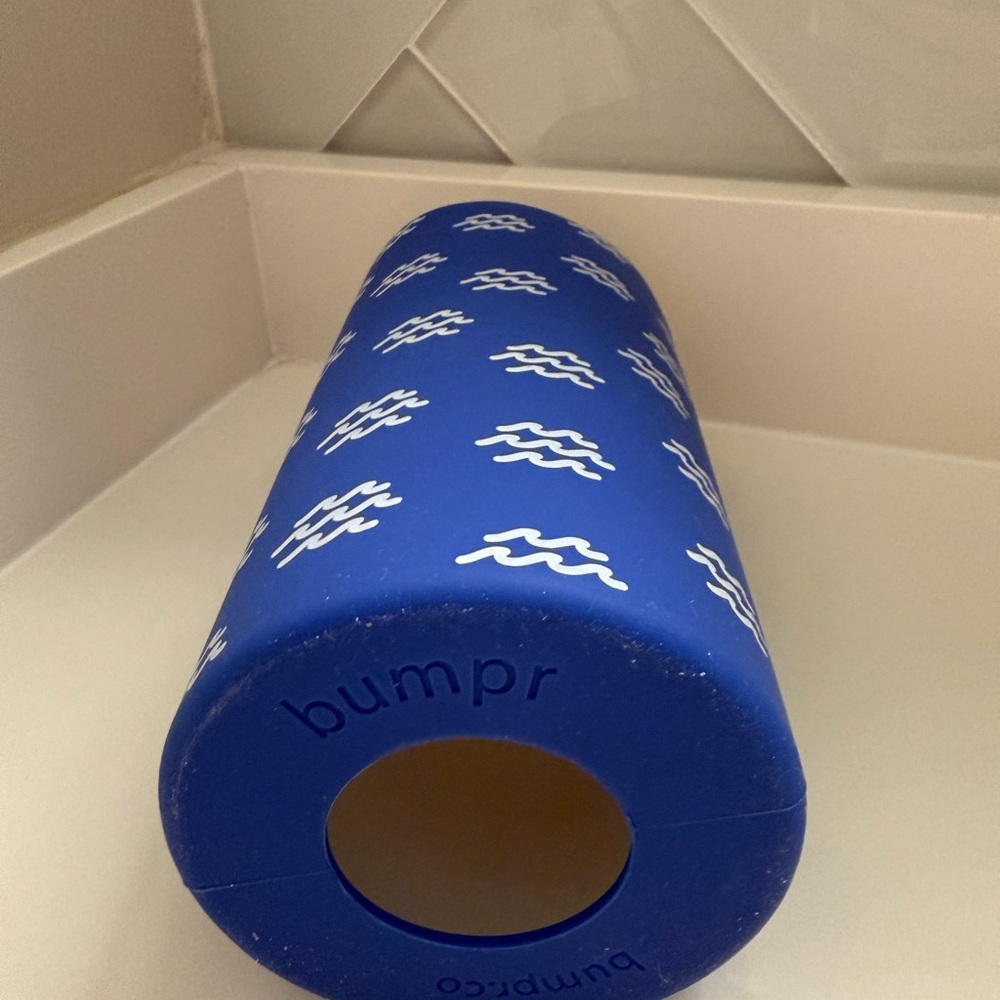 Bumpr Blue Nautical Water Bottle Protector Sleeve - Picture 3 of 4